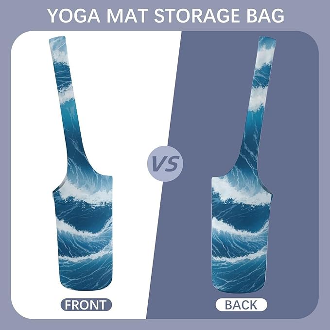 Aiyoolee Yoga Mat Carrier Portable Single Shoulder Strap Bag with Pocket for Gym Yoga Workout Travel