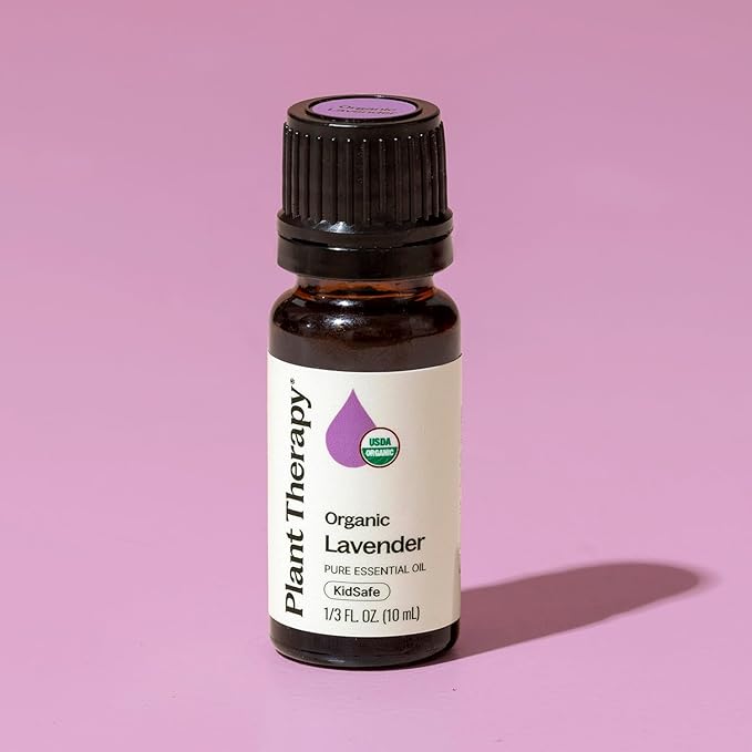 Plant Therapy Organic Lavender Essential Oil 100% Pure, USDA Certified Organic, Undiluted, Natural Aromatherapy, Therapeutic Grade 10 mL (1/3 oz)