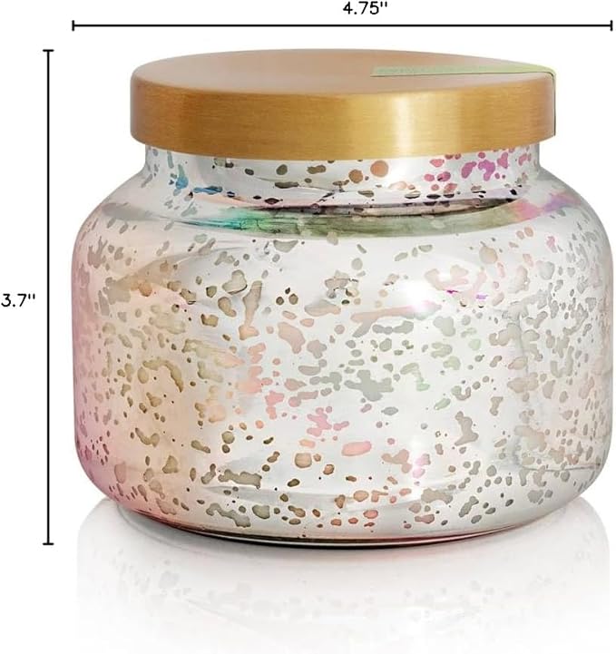 Capri Blue Mercury Iridescent Scented Candles for Home - Long Lasting Decorative Jar Luxury Candles - Gifts for Women & Men - Soy Wax Blend - Honeydew Crush (19 oz)