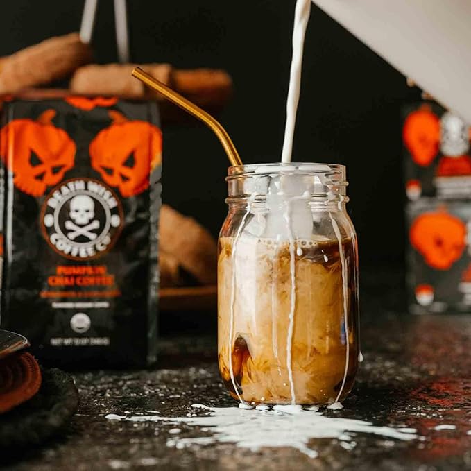 Death Wish Coffee - Single Serve Pods - Dark Roast Coffee Pods - (Pumpkin Chai, 30 Count)