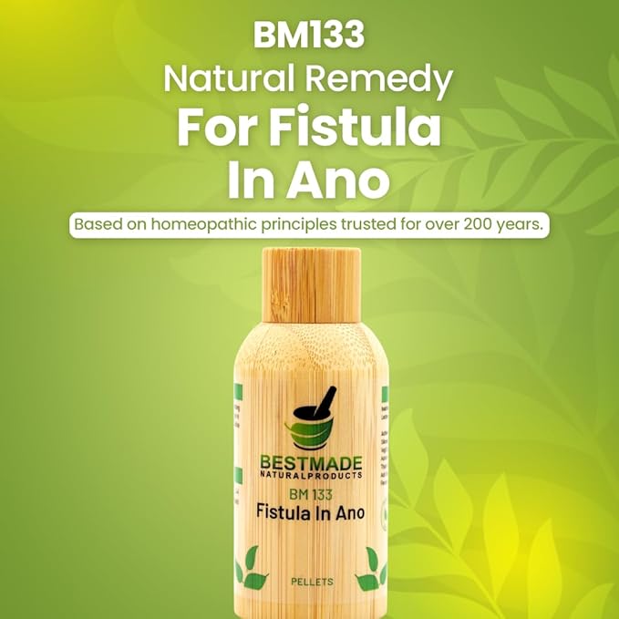 Bestmade Natural Products Fistula in Ano BM133 - Natural Remedy for Discharge in Anus - Helps Normalize Bowel Movements & Relieve Throbbing Pains, 140 Pellets