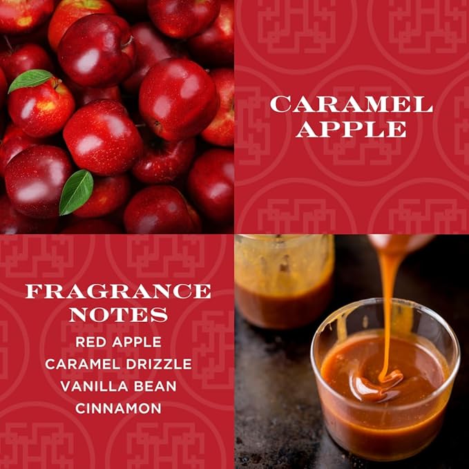 HomeWorx by SLATKIN + CO. Candle- Caramel Apple, 18 oz. Premium Scented Candle - 30-55 Hours Burn Time