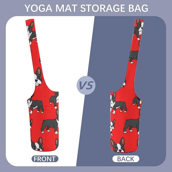 Aiyoolee Portable Yoga Mat Carrier Single Shoulder Bag with Pocket Spacious for Yoga Gym Fitness Travel