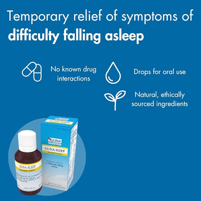 Guna Sleep Homeopathic Natural Sleep Support Aid - 1 Ounce
