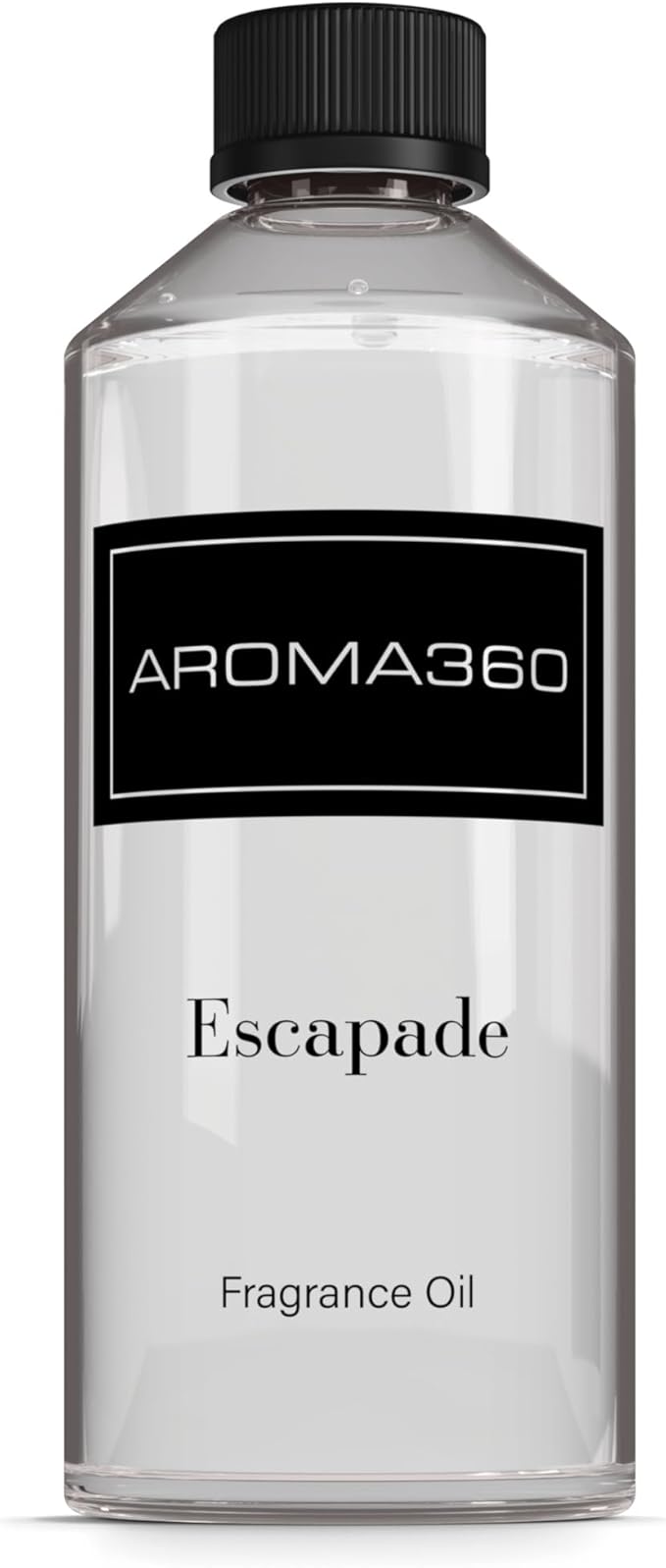 Aroma360 - Escapade Fragrance Oil Scent - Luxury Aromatherapy Scent Diffuser Oil - Hints of Lemon, Ocean, Bergamot, & Fragrant Jasmine - for Essential Oil Diffusers - for Home & Office - 500mL