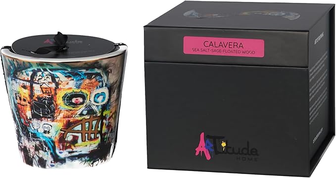 Scented Candle | Eco-Friendly Soy Blend Wax | Luxury Candles | Perfect for Gifting | Perfect for Home Décor | 14oz | 10cm Tall | Approx Burn Time - 80 Hours (Calavera, 10cm)