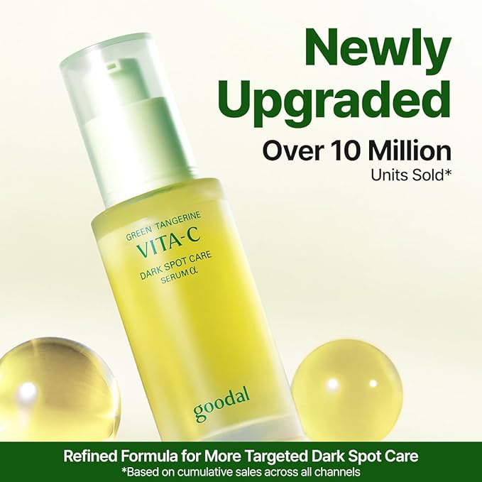 GOODAL Green Tangerine Vitamin C Serum [Advanced Ver.] – Brightening Serum with 5% Niacinamide & Exosome Technology | Fades Dark Spots, Evens Tone & Revives Radiance | Korean Skincare 1.01oz / 30ml