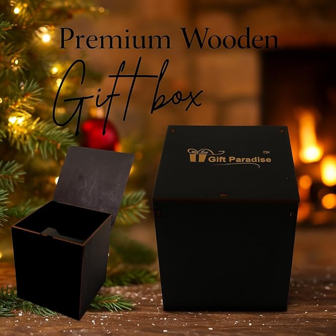 Gift Paradise® Gingerbread House Soy Wax Candle | 7 oz Wooden Wick Candle in Premium Gift Box | Cozy Spiced Bakery Scent | Handcrafted Holiday Candle for Christmas, Fall & Winter Décor
