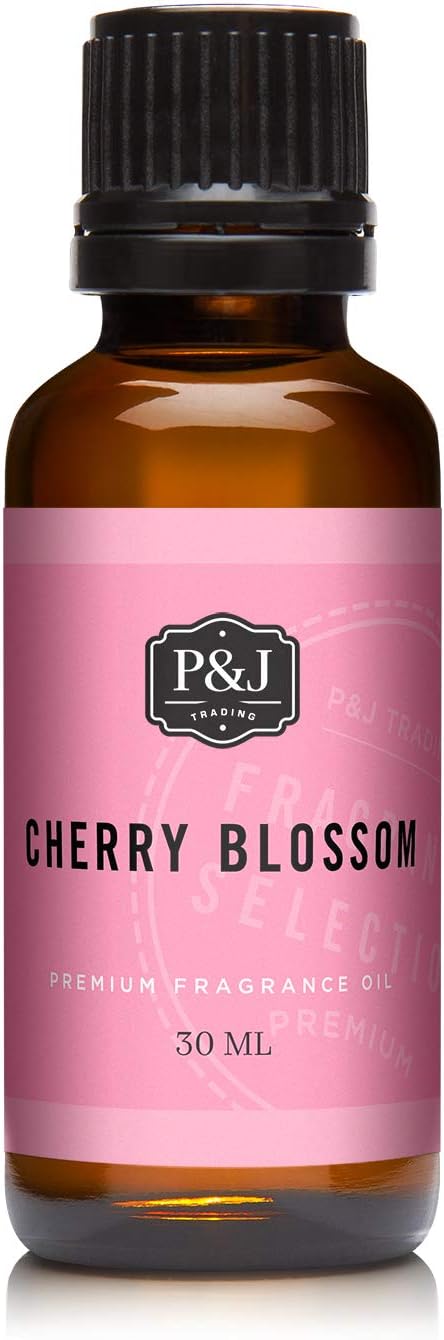 P&J Trading - Cherry Blossom Scented Oil 30ml - Fragrance Oil for Candle Making, Soap Making, Diffuser Oil