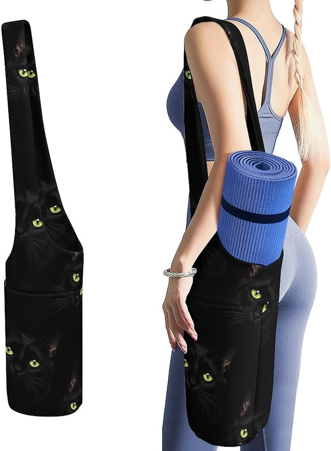 Aiyoolee Yoga Mat Bag Large Tote Carrier Holder with Water Bottle Pocket Yoga Bags