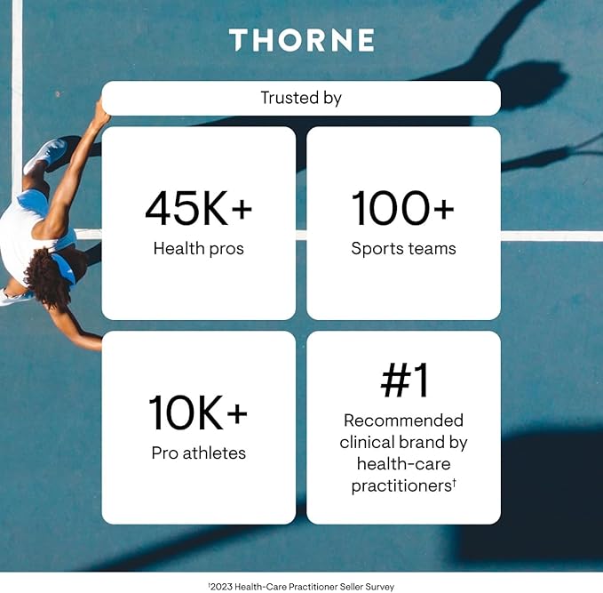 THORNE - Ashwagandha - Highly Concentrated Shoden - Calming Stress Support for Women & Men* - Supports Daytime Energy, Mental Clarity & Optimal Immune Function* - 30 Capsules