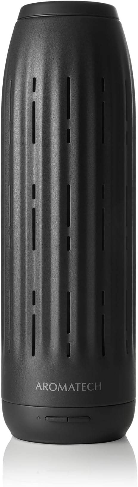 AromaTech Ambience Scent Diffuser for Essential Oil Blends & Fragrances – Waterless Scent Machine w/Bluetooth for Home, Bathroom Boutiques, Hotel, Spa – Charcoal