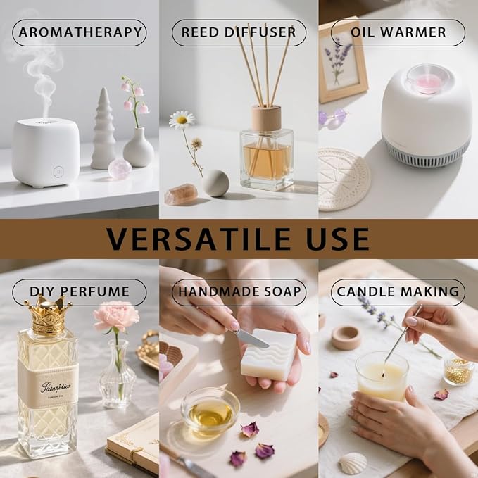 Coconut Essential Oil, Coconut Oil 16 Fl Oz 480 ML for Diffuser Humidifier Yoga Cleaning DIY Candle Soap Making Perfume Gift for Women Essential Oils