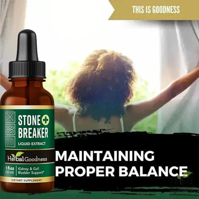 Herbal Goodness Chanca Piedra Stone Breaker Liquid Extract 1 fl.oz - Kidney & Gallbladder Cleanse Support Supplement with Cranberry, Uva Ursi & Astragalus for Urinary Tract Health Non-GMO, Vegan Drops