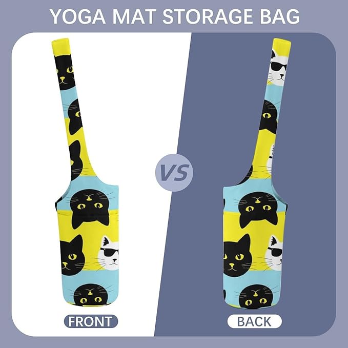 Aiyoolee Yoga Mat Bag for Women with Large Pocket, Yoga Gifts Accessories with Adjustable Shoulder Strap for Workout Stuff