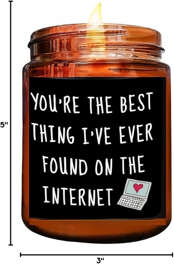Romantic For Him, Funny Birthday Gifts For Men And Women For Husband Or Boyfriend, Dad Gifts - Candle and Non-Candle Options Available