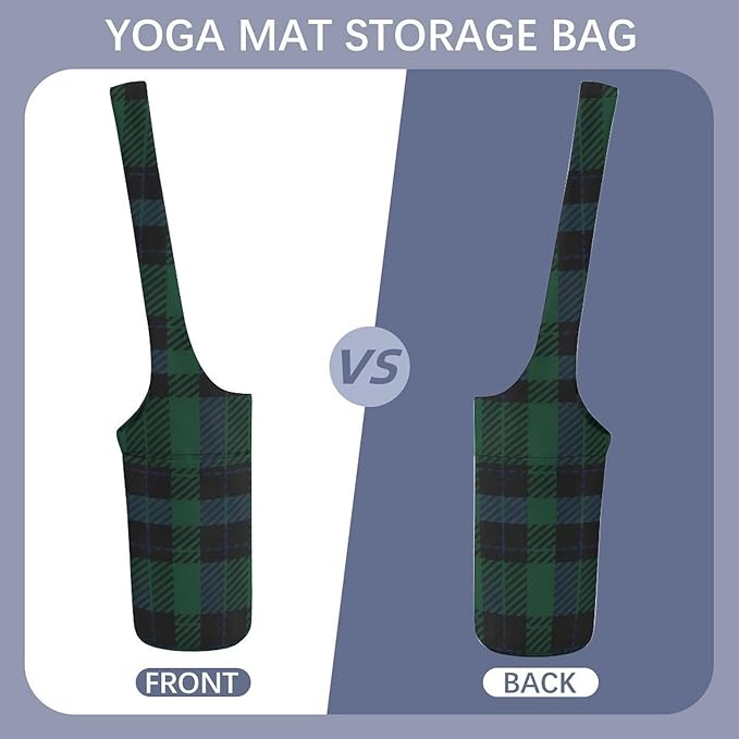 Aiyoolee Yoga Mat Bags, Large Tote Yoga Mat Carrier Holder with Water Bottle Pocket, Adjustable Shoulder Strap Storage Bag