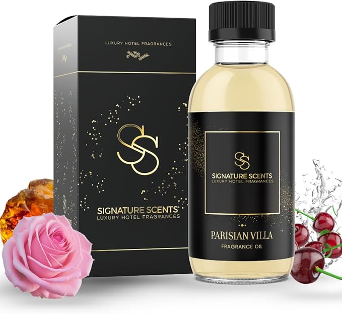 Luxury Hotel Fragrances - Hotel Fragrance Oil - Diffuser Oil Blends for Aromatherapy (Parisian Villa) 4.05 Fl Oz (120ml)
