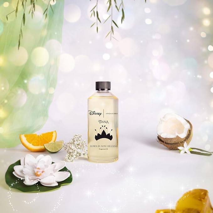Aroma360 | Disney Down in New Orleans Fragrance Oil Blend | The Princess and The Frog | Princess Tiana | Aromatherapy Scent Diffuser Oil | Coconut Bergamot Valencia Orange 16.9 fl oz 500mL