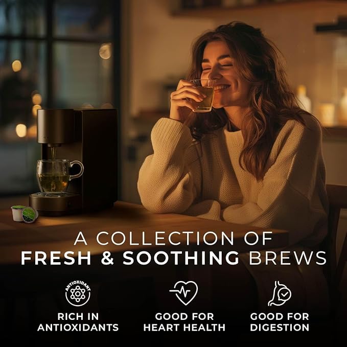 Gya Tea Co Evening Calm Tea Pod Collection Gift Set (60 Count) - Different Flavors Assorted Variety Pack
