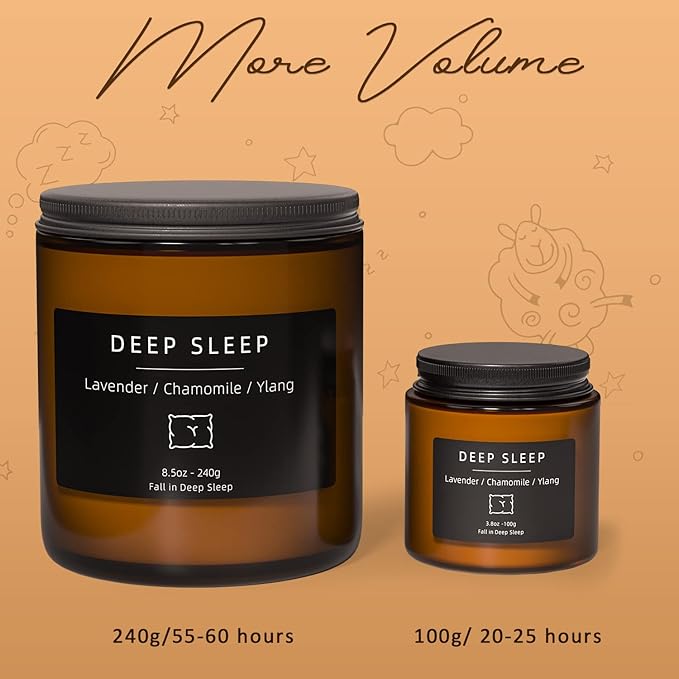 Scented Candles, BOYUJK Candles for Home, Scented Candle Set for Stress Relief and Promote Sleep, Candle Gifts for Women and Men (1.1lb, 480g)