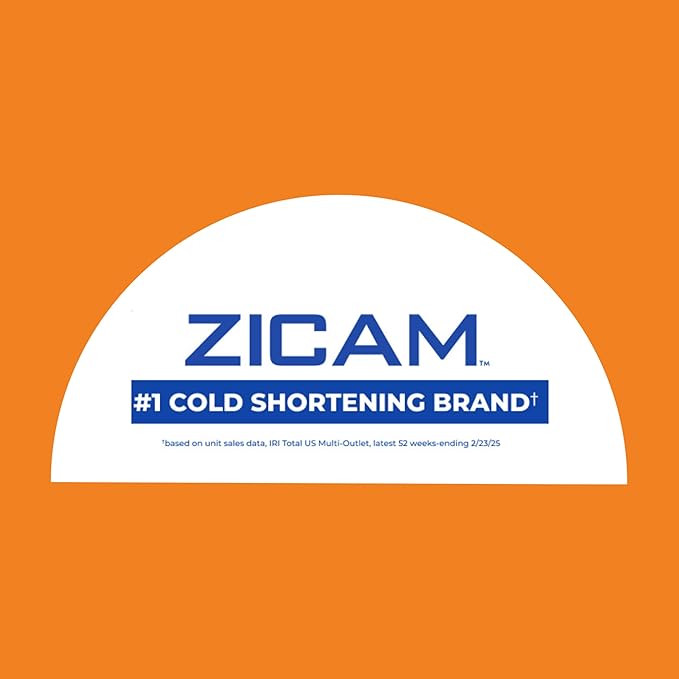 Zicam Zinc Cold Remedy RapidMelts,Citrus Flavor, Homeopathic, Pre-Cold Medicine, Shortens Cold Duration, 25 Count