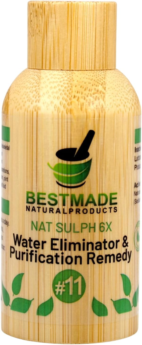 Bestmade NAT Sulph 6X - Cell Salt Remedy for Digestion, Nausea, Vomiting, & Indigestion, Great for Coughs, Congestion, & Earaches, Drink with Water, No Risk Purchase, Non-Drowsy, 350 Pellets