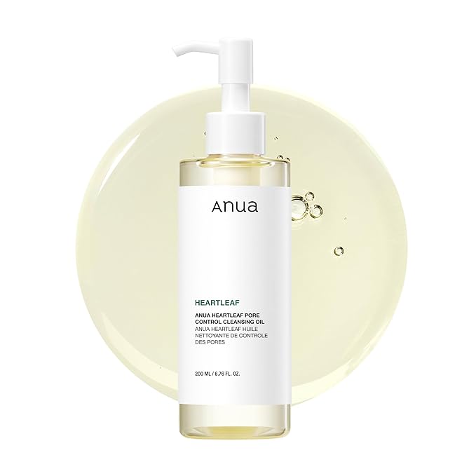Anua Heartleaf Pore Control Cleansing Oil, Oil Cleanser for Face, Makeup Blackhead Remover, Korean Skin Care 6.76 fl oz(200ml) (original)