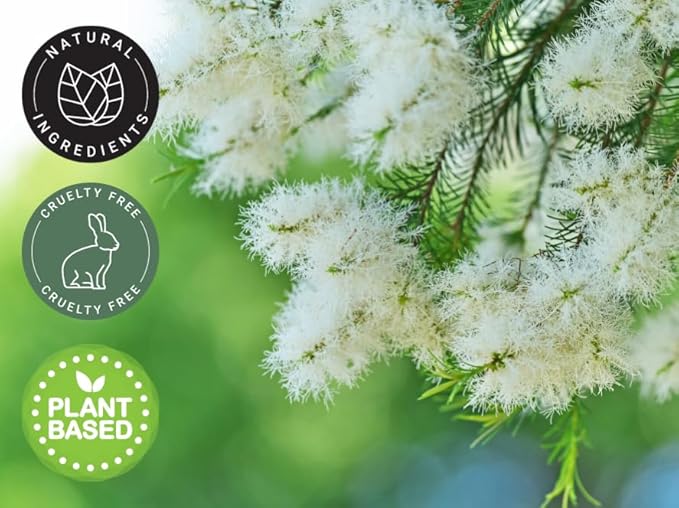 Tea Tree Essential Oil – 16 fl oz (473 ml) – 100% Pure & Undiluted – Steam-Distilled Melaleuca – Amber Glass Bottle – Natural Cleaning, Diffuser, and DIY Use – GreenHealth