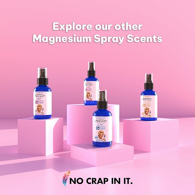 No Crap In It Magnesium Spray, Triple Action!- Your Way to Wellness | Immediate Relief with Our Unique Magnesium Glycinate, Citrate, Chloride Blend Spray (Sweet)