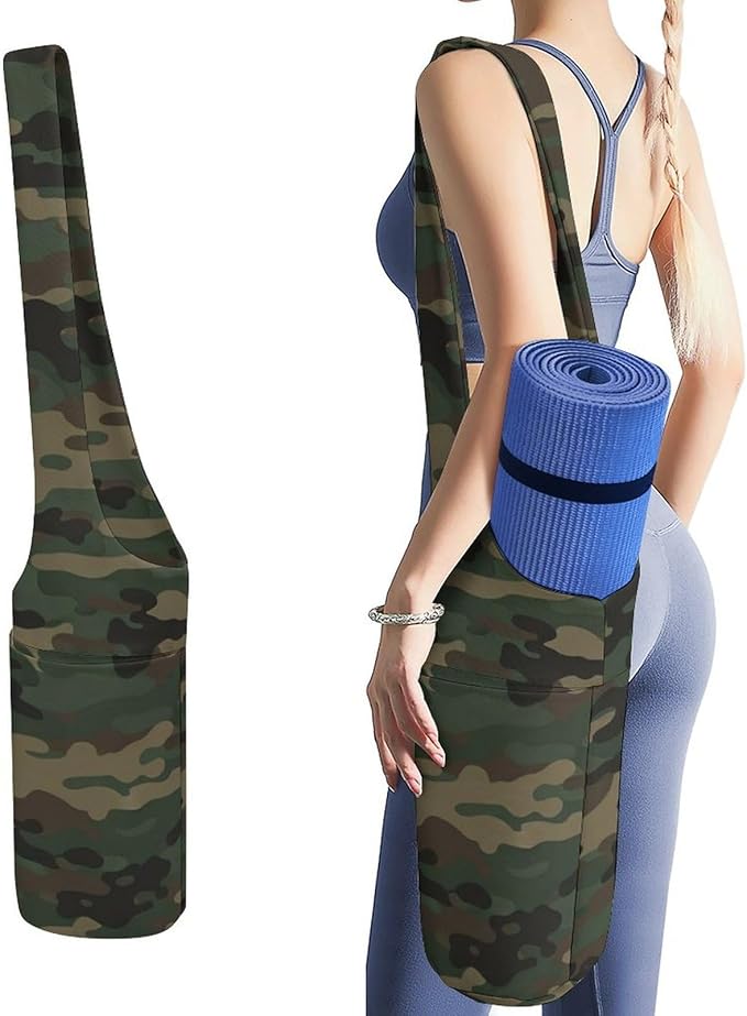 Aiyoolee Yoga Mat Bag Large Tote Carrier Holder with Water Bottle Pocket Yoga Bags