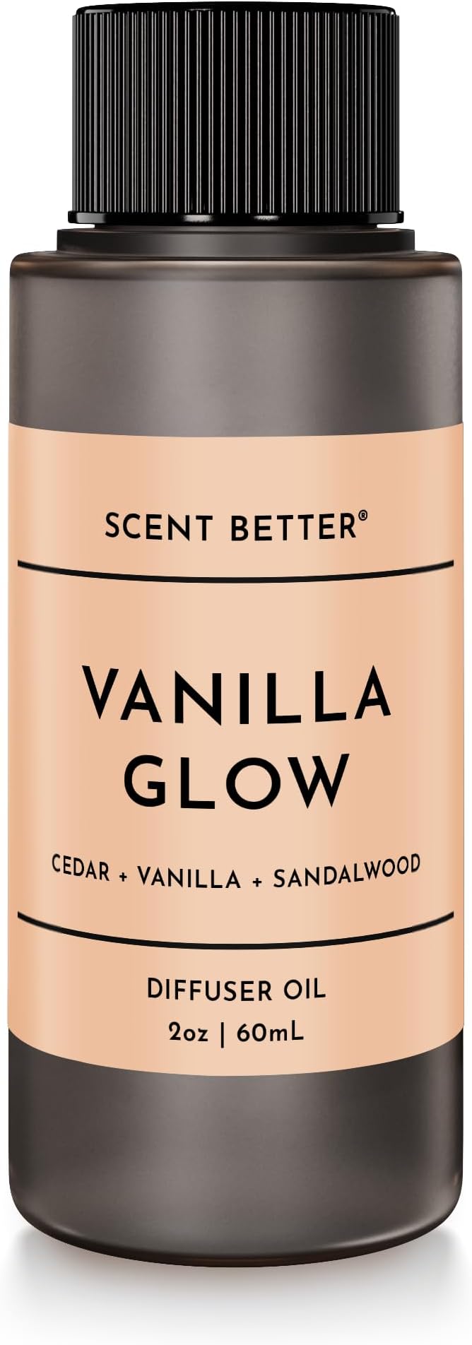 Scent Better Vanilla Glow Aroma Essential Oil Blend: an Aromatherapy Blend of Vanilla, Amber, and Sandalwood for Ultrasonic Diffusers & Nebulizers (2 Fl Oz, 60 mL)