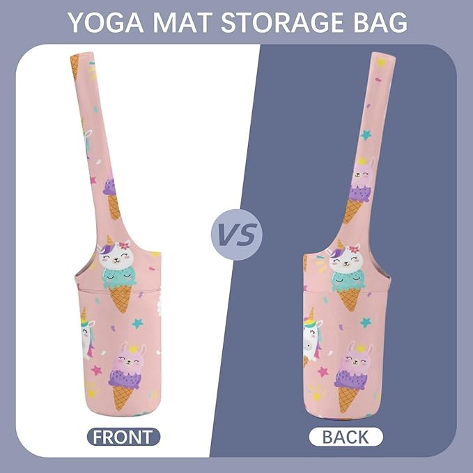 Meaudiwes Large Size Yoga Mat Bag with Long Strap, Yoga Mats Carrier Storage Bag, Exercise Mat Holder Accessories