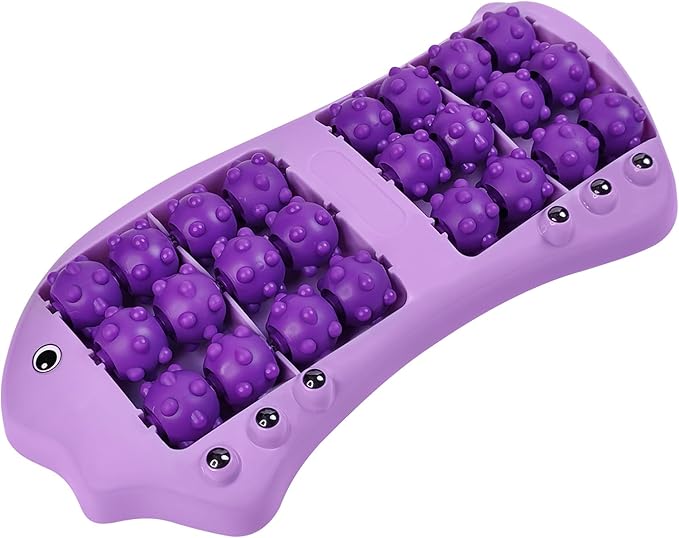 Dual Foot Massager Roller (Purple)