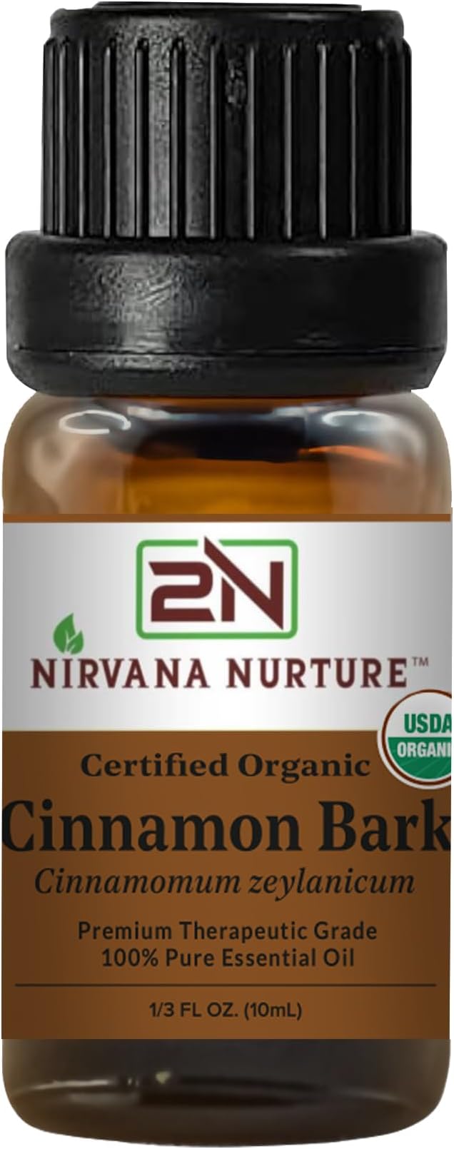 Cinnamon Bark Essential Oil USDA Certified Organic, 100% Pure Natural Premium Grade, Undiluted