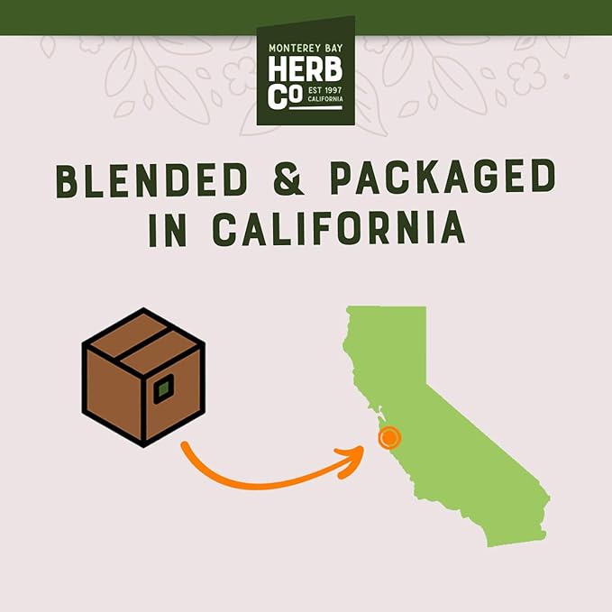 Hibiscus Mint Herbal Tea, by Herb Co, Caffeine-Free, Loose Tea in Unbleached, Refreshing Berry & Mint Flavor, Rich in Vitamin C, Approximately 50 Tea Bags, 1/4 lb