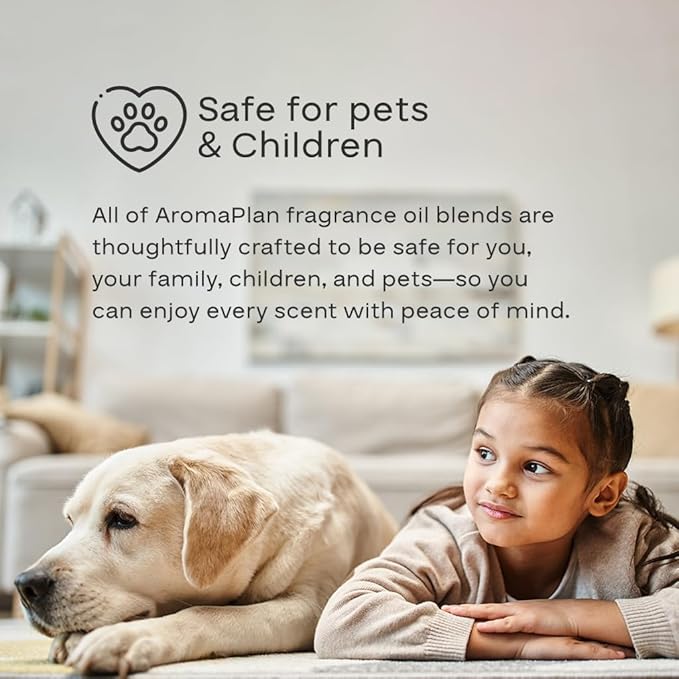 AromaPlan Hotel Scents Vanilla Birch 5 Fl Oz (2 Pack), Luxury Aroma & Hotel Fragrance Diffuser Oil- Hotel Diffuser Oil for Aromatherapy- USA Made, Bigger Bottle, Bolder Aroma & Longer Lasting