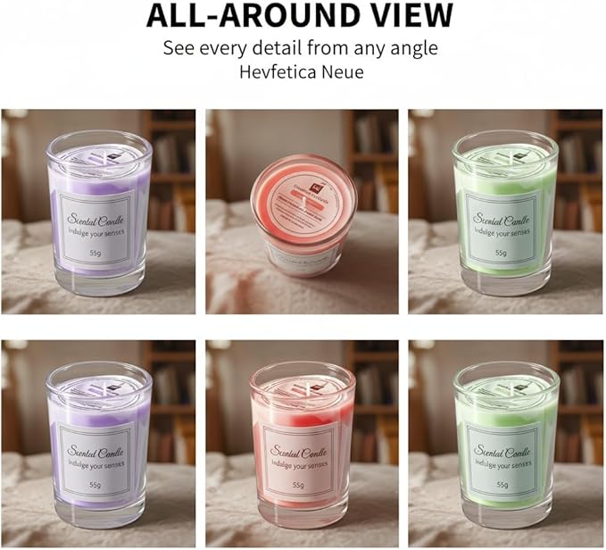 Scented Candle Christmas for Home Aromatherapy Candles, Long Lasting Scented Candles 3 Pack Soy Wax Jar Candle Gift Set for Women Men Christams Birthday Valentine's Day