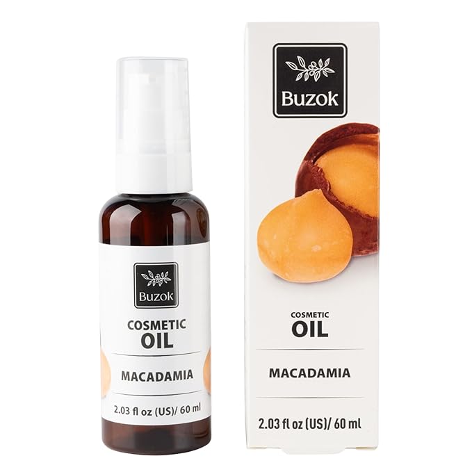 Cosmetic Carrier Oil Collection – Natural Plant Oils for Skin Care, Massage & DIY Beauty Use – Multiple Oils Available – For External Cosmetic Use (Macadamia)