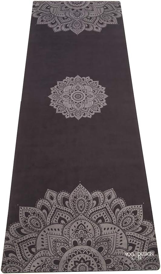 YOGA DESIGN LAB | The Combo Yoga Mat | 2-in-1 Mat+Towel | Eco Luxury | Ideal for Hot Yoga, Power, Bikram, Ashtanga, Sweat | Studio Quality | Includes Carrying Strap!