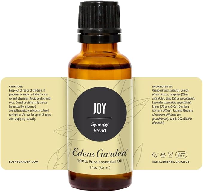 Edens Garden Joy Essential Oil Blend- 100% Pure Premium Grade, Undiluted, Natural, Therapeutic, Aromatherapy, The Best for Candle, Laundry, Kid Safe 30 ml (1 fl oz)