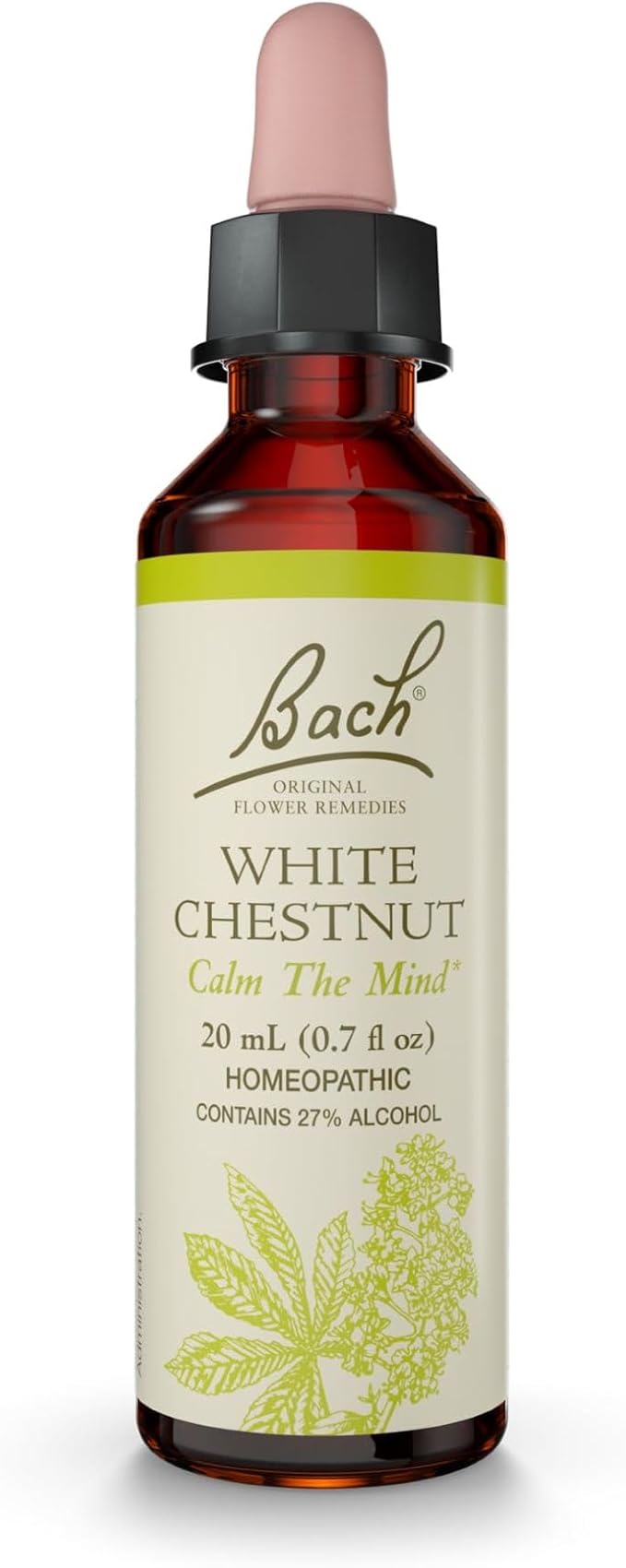 Nelson Bach Original Flower Remedies, White Chestnut, Calm The Mind, 0.7 Fl Oz, 20 Ml (Pack of 1)