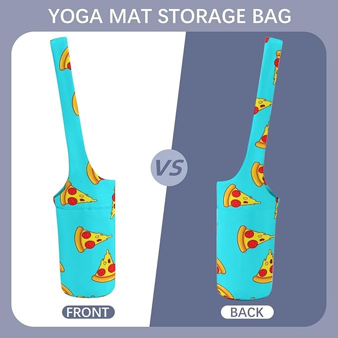 Meaudiwes Stylish Yoga Mat Bags Sports Yoga Totes Fits Most Size Mats Exercise Mat Carrier Storage Bag Yoga Gifts for Women