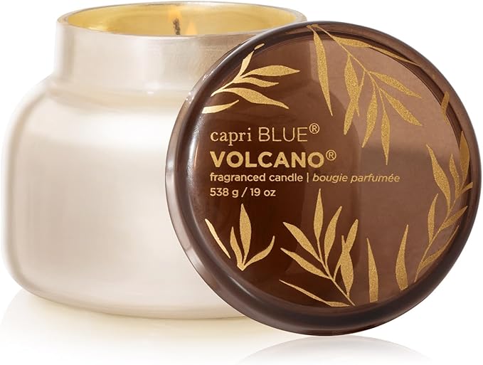 Capri Blue Autumn Glow Fall Candles - Soy Wax Blend Luxury Candles - Home Decor Gifts for Women & Men - Notes of Tropical Fruits & Sugared Citrus (Volcano, 19 oz)