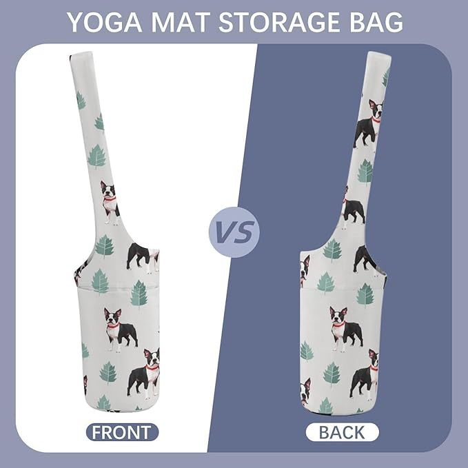 Aiyoolee Portable Yoga Mat Carrier Single Shoulder Bag with Pocket Spacious for Yoga Gym Fitness Travel