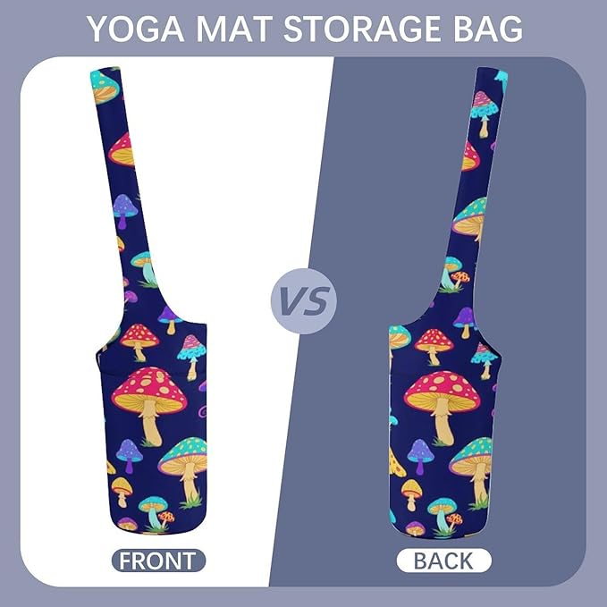 Meaudiwes Large Yoga Mat Bag Fit Most Size for Ladies Yoga Mats Carrier Bags Multi-Functional Exercise Mat Holder Storage Bag