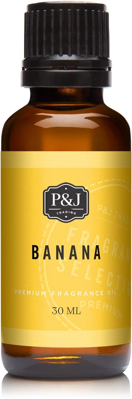 P&J Fragrance Oil - Banana Scent 30ml - Candle Scents, Soap Making, Diffuser Oil, Fresh Scents