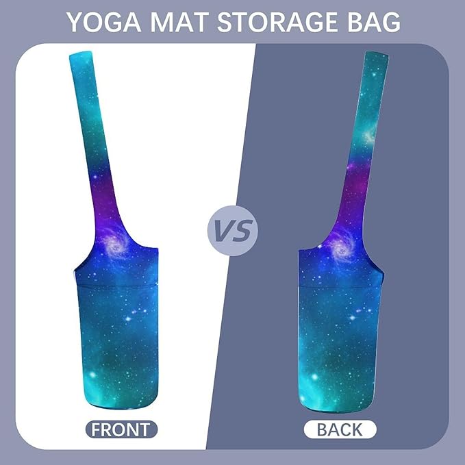 Aiyoolee Yoga Mat Carrier Portable Single Shoulder Strap Bag with Pocket for Gym Yoga Workout Travel