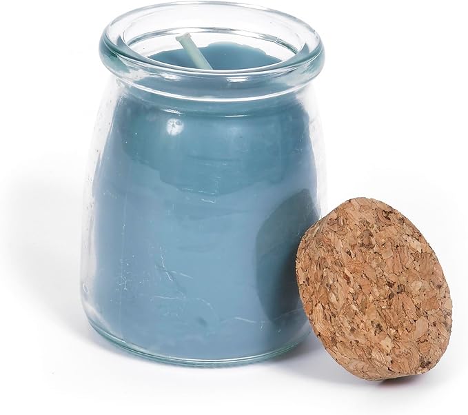 BeeTheLight Beeswax Jar Candle with Cork Lid - Rosemary Lemongrass Aromatherapy Candle - 20 Hours Burn Time - All Natural 100% Pure Beeswax Candle - Handmade Decorative Jar Candle