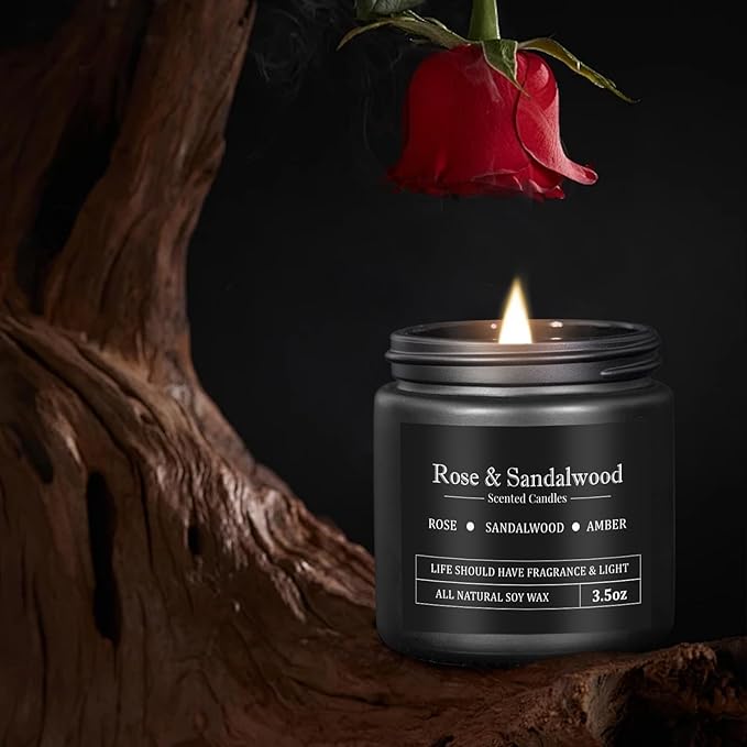 Manly Scented Candles for Men, 8 Pack Soy Candles for Home Scented, Up to 250H Burning, Aromatherapy Candle Set, Masculine Mens Candle Gift Set for Father Boyfriend Him, Birthday Christmas Gifts